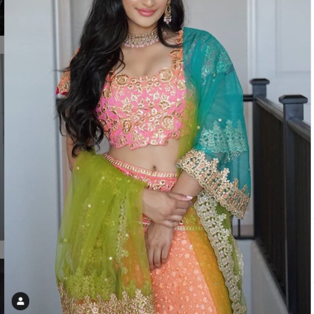 MULTICOLOR LEHENGA BRAND NEW